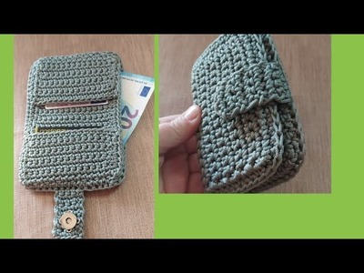 Tutorial: Portafoglio Uncinetto donna - money holder Crochet