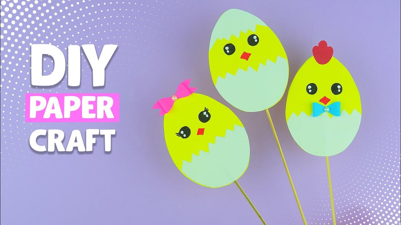 Guarda come è facile realizzare Pulcino di Carta per Pasqua | DIY Easy Easter Crafts
