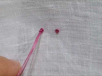 Punto Nodino - Tutorial ricamo a mano Knot Stitch - Hand embroidery tutorial