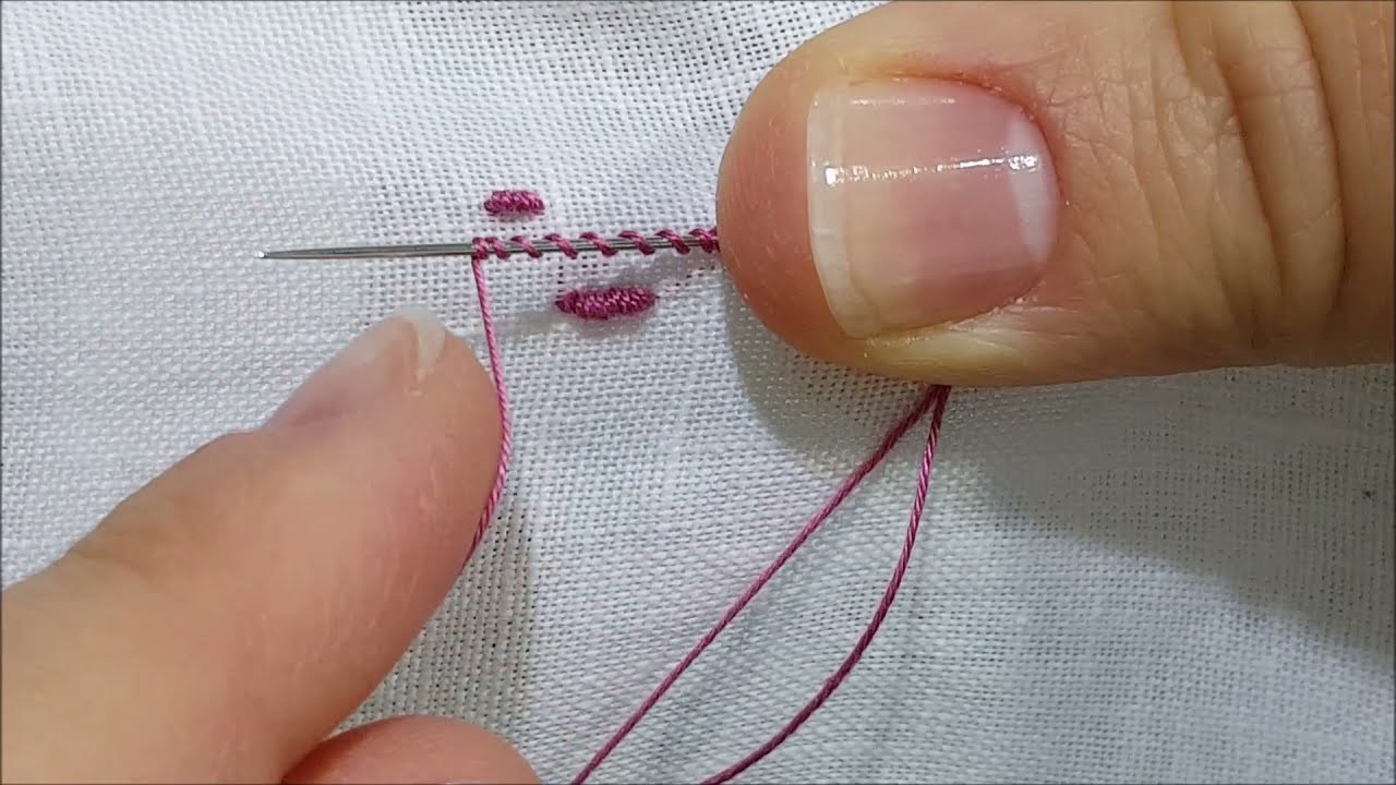 Punto Vapore - Tutorial ricamo a mano Steam Stitch - Hand Embroidery Tutorial