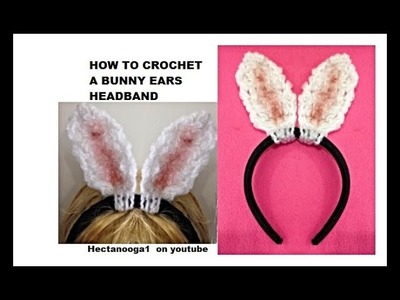 CROCHET BUNNY EARS HEADBAND, Crochet for Easter, Quick and easy crochet rabbit ears