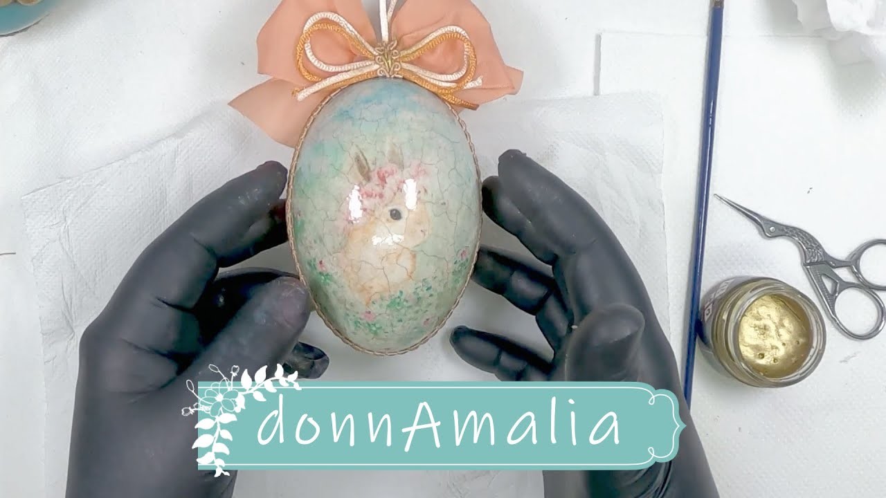 DonnAmaliaInAsmr - Uovo di Pasqua decoupage Easter Egg
