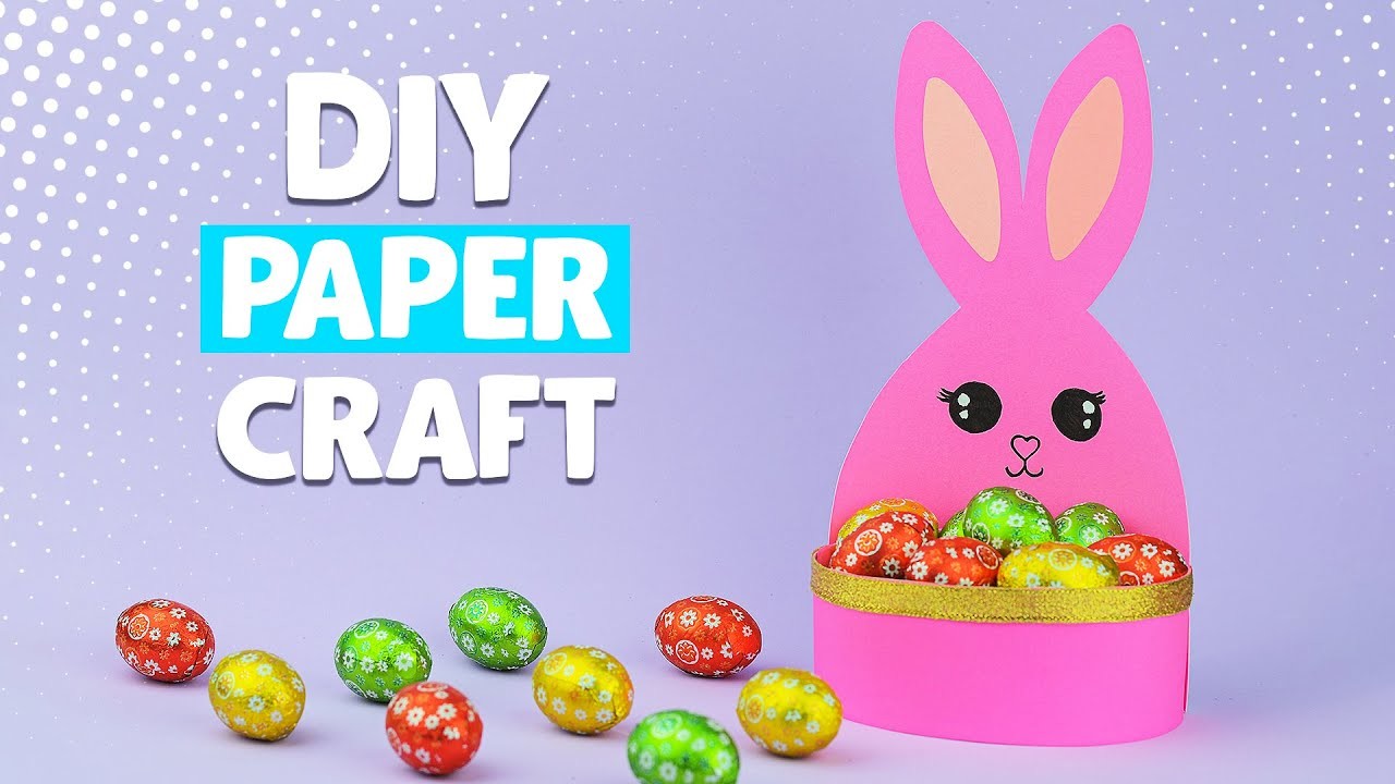 Guarda come è facile realizzare coniglietto portaconfetti | Lavoretti per Pasqua fai da te