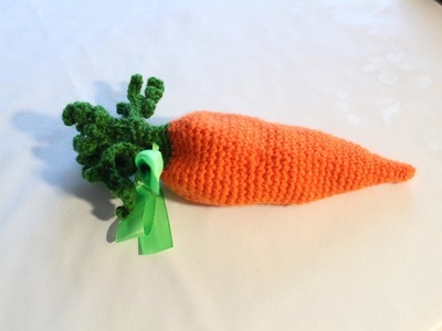 Sacchetto carota porta ovetti uncinetto - Carrot crochet egg bag
