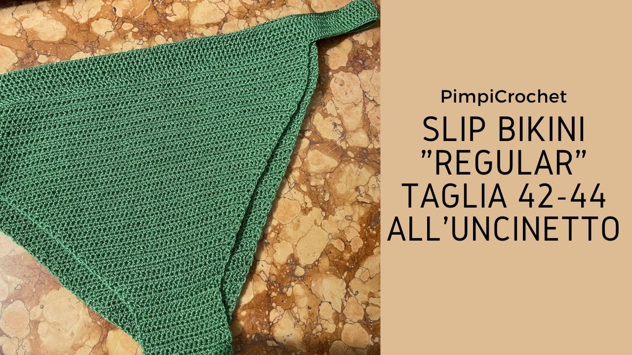 Slip Bikini "Regular" taglia 42-44 all'uncinetto|PimpiCrochet|