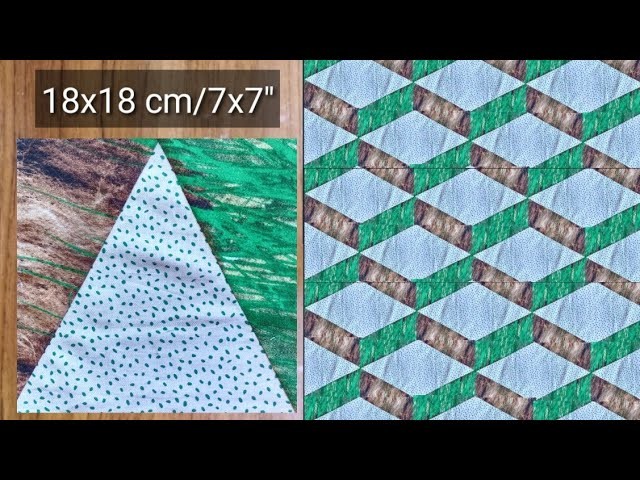 3D Block Tutorial.Patchwork.Quilting