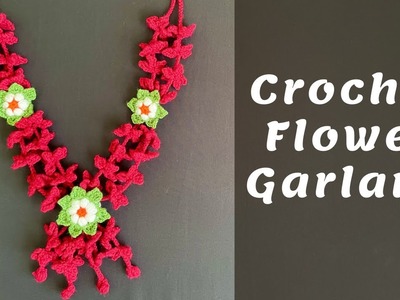 How to crochet a Red Flower Garland | Puja Garland for God