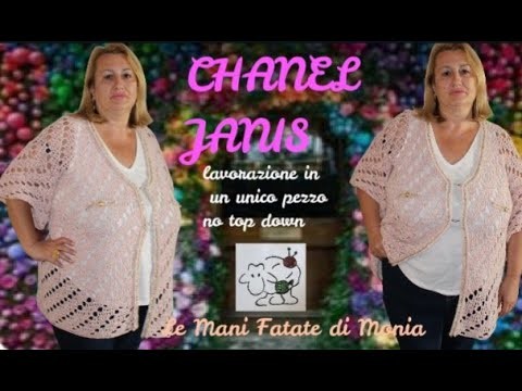 GIACCA CHANEL JANIS❤GIACCA A UNCINETTO TAGLIO CHANEL❤TUTORIAL UNCINETTO❤GIACCA UNCINETTO❤