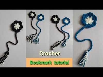 Crochet bookmark tutorial. কুরুশের বুকমার্ক টিউটোরিয়াল। #Shakerastouch #Crochet #Crochetbookmark