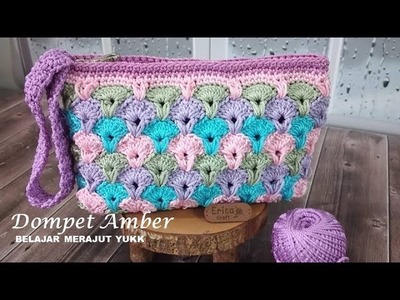 Tutorial Merajut Dompet Terbaru. Dompet Amber ( Wallet Crochet Amber)