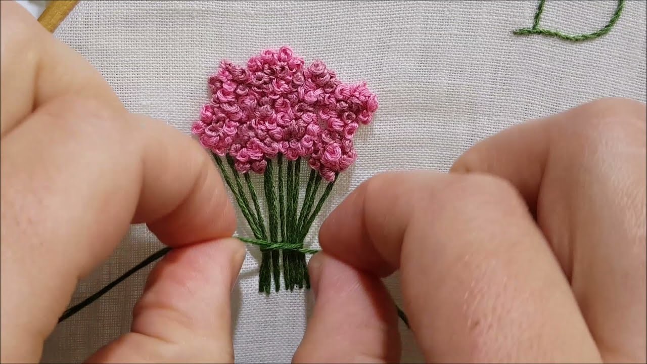 Mazzo di fiori - Tutorial ricamo a mano Bouquet of Flowers - Hand Embroidery Tutorial