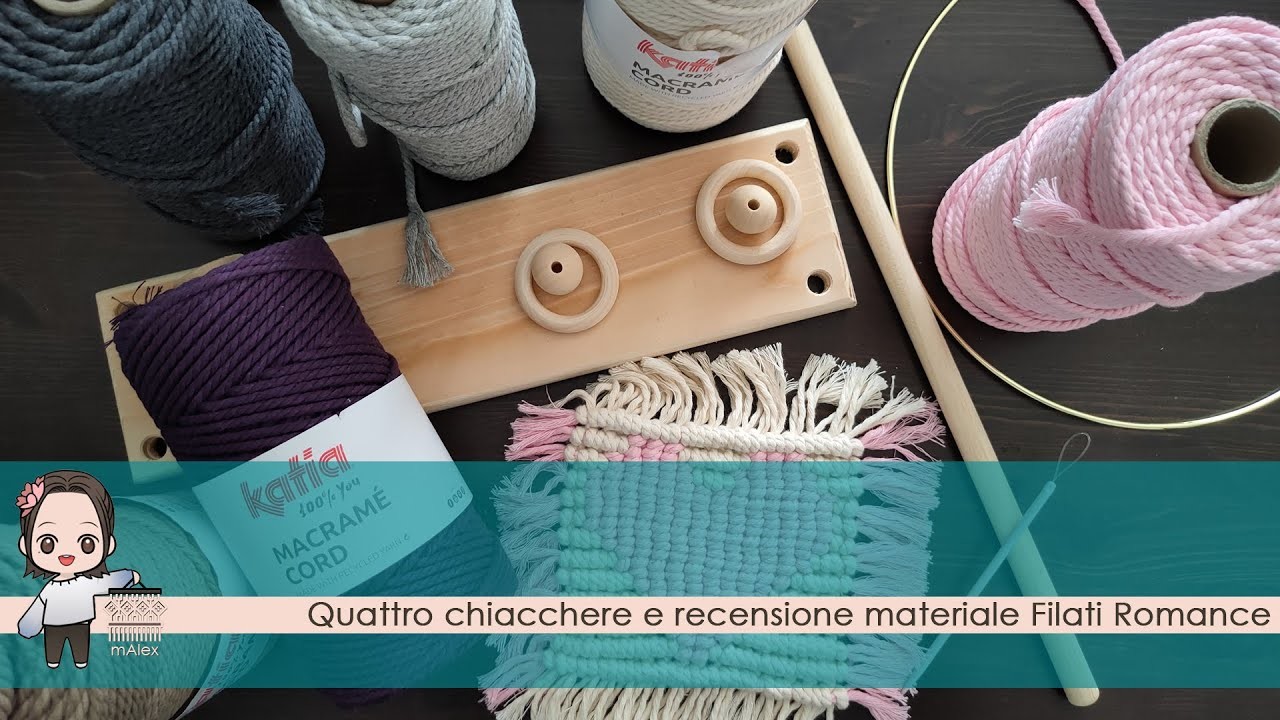 Quattro chiacchiere, recensione, trucchi e consigli sul macramè.