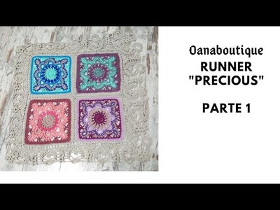 Runner (centro tavola) PRECIUOS all'uncinetto by Oanaboutique.com parte 1