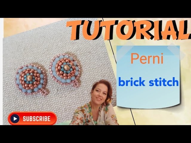 TUTORIAL perno per orecchino al Brickstitch circolare - prima parte