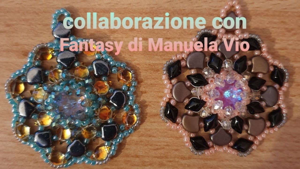 Ciondolo Merletto - Tutorial in collaborazione con il sito Fantasy di Manuela Vio - rivoli, gemduo