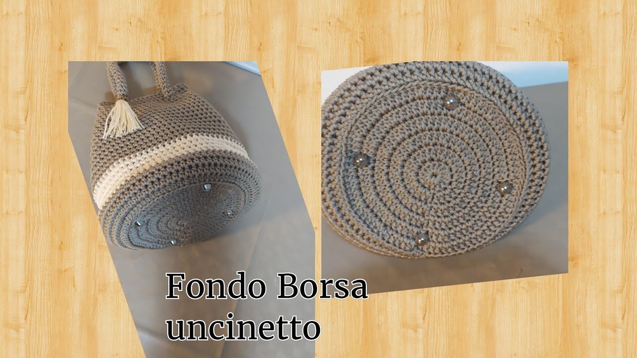 Fondo borsa Uncinetto Tondo.crochet bag