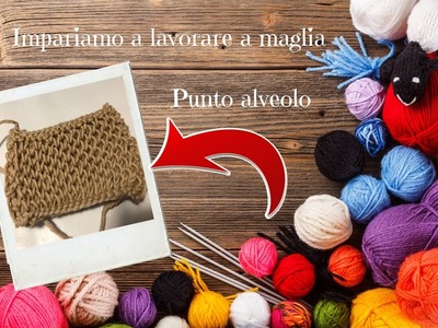 MAGLIA FACILE - PUNTO ALVEOLO