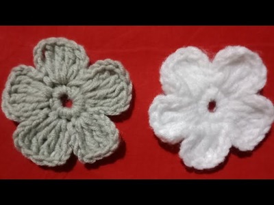Crochet flower tutorial.crochet easy flower.কুশিকাটার ফুল.কুরুশ কাঁটার ফুল