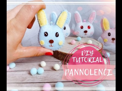 DIY Tutorial Coniglio in Pannolenci - DIY Favor Bunny Felt Step by Step Tutorial