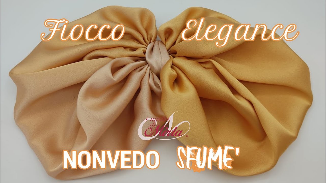 FIOCCO ELEGANCE   - con tessuto NONVEDO SFUME? by ???? I NASTRI DI MIRTA????