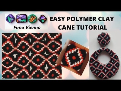 Ethno pendant polymer clay tutorial