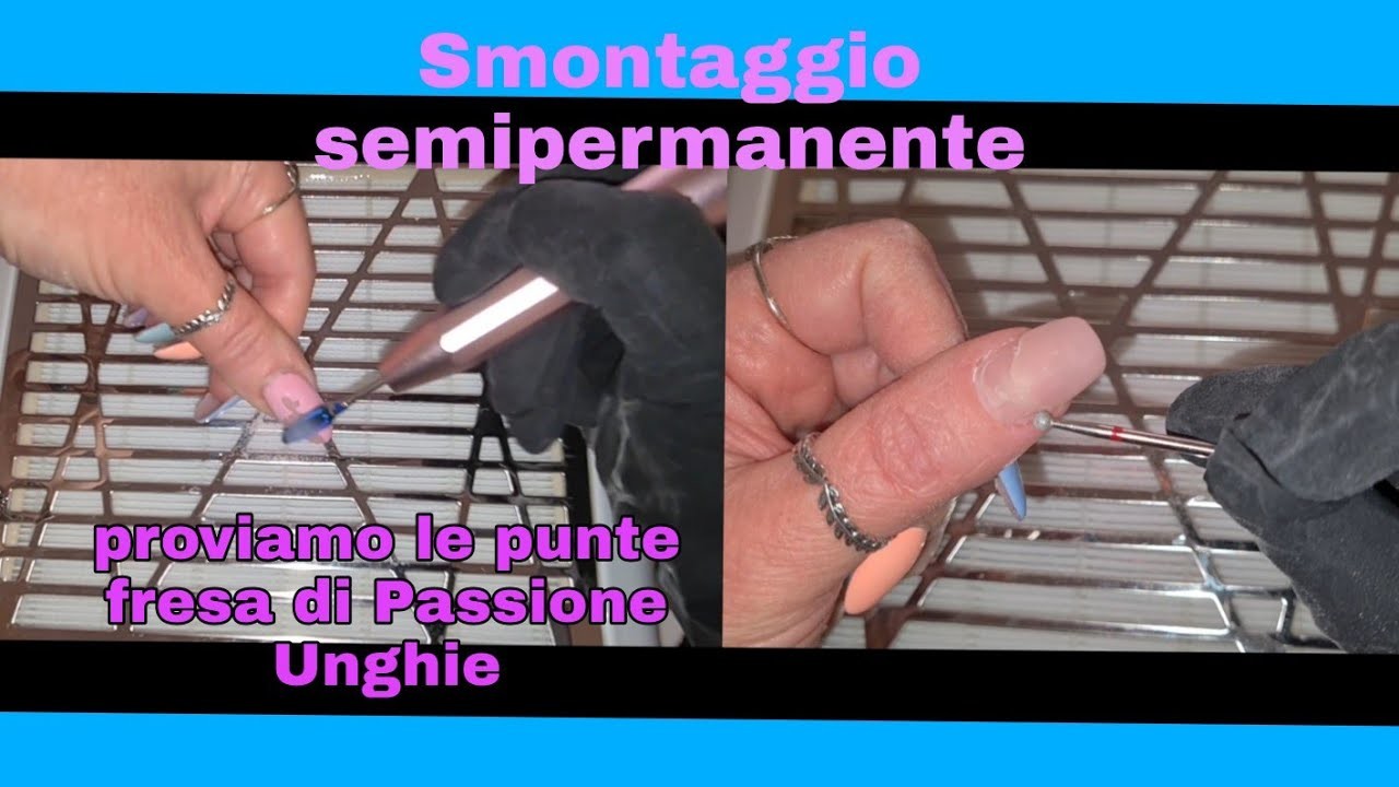 Smontaggio Semipermanente con le punte di Passione Unghie