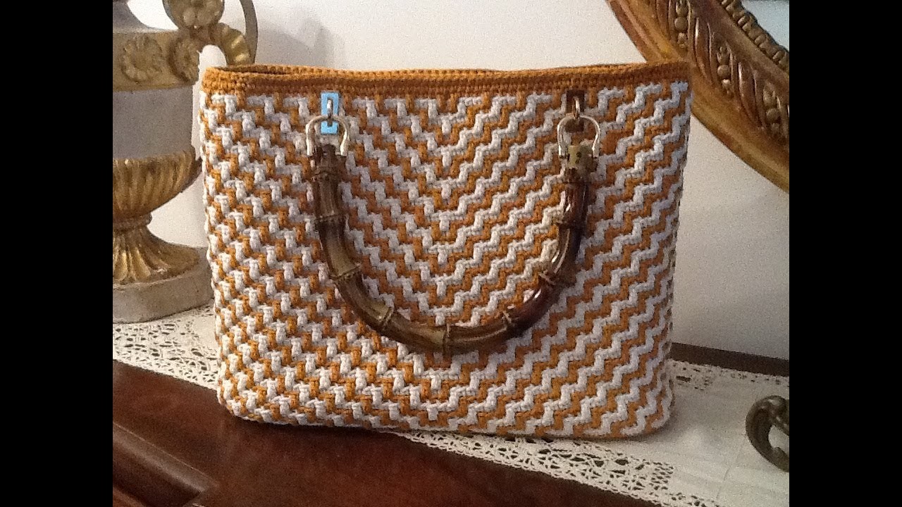 Borsa Mosaic Crochet