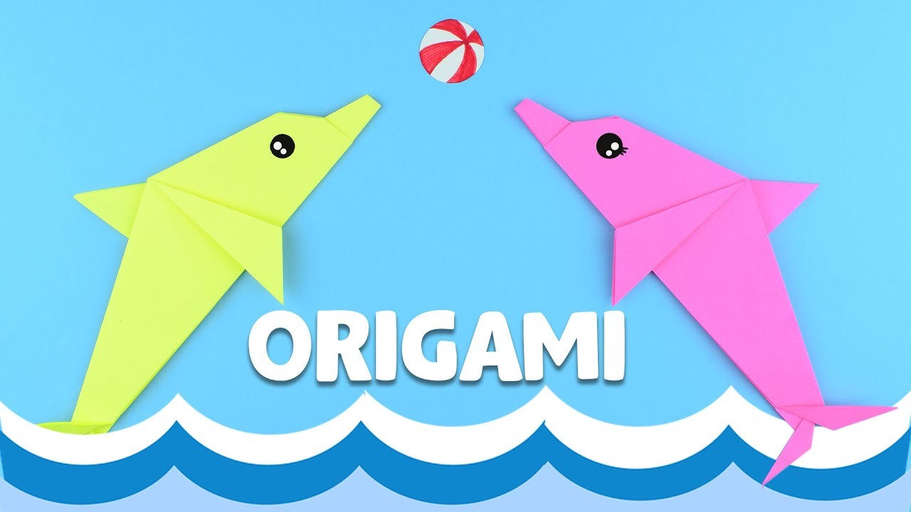 Come fare delfino di carta origami | Lavoretti con la carta tutorial
