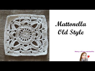 - MATTONELLA old style -  #borsauncinetto #piastrellauncinetto #grannysquare #grannycrochet