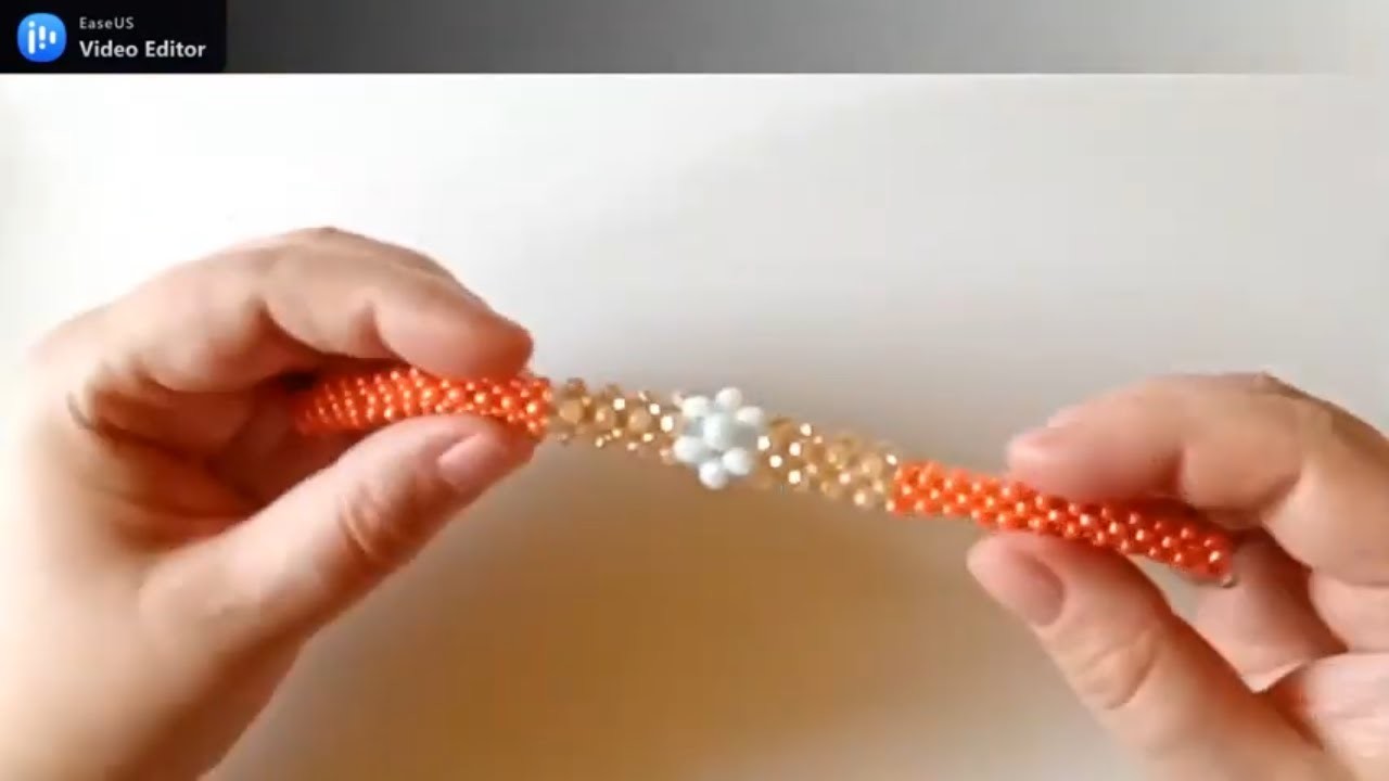 Bracciale in cubic craw 3d orange