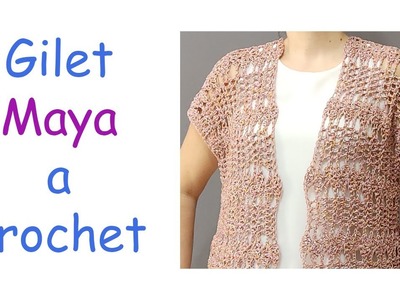 Gilet Maya a crochet
