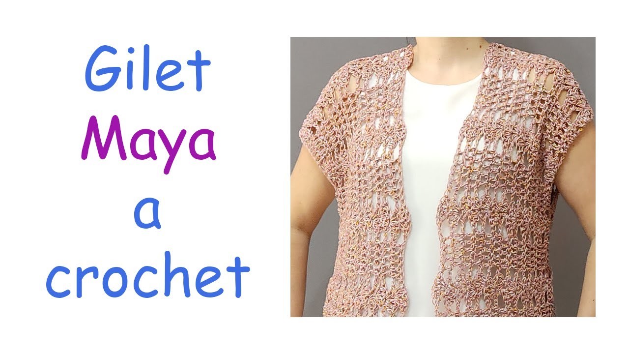 Gilet Maya a crochet