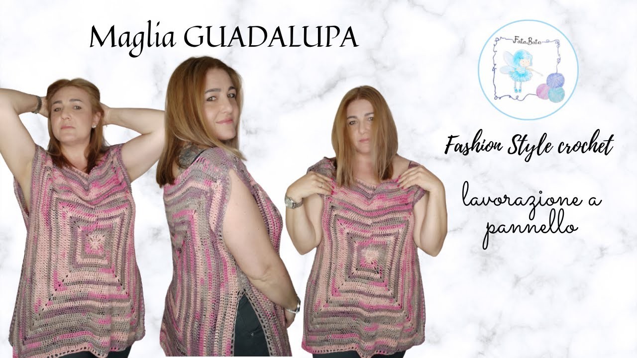 TUTORIAL: MAGLIA GUADALUPA #uncinettofacile #facilecrochet #maglia #top #canotta #handmade #fatabata