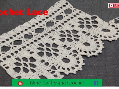 #7 How to Crochet Lace Edging? # কুশিকাটার লেইস