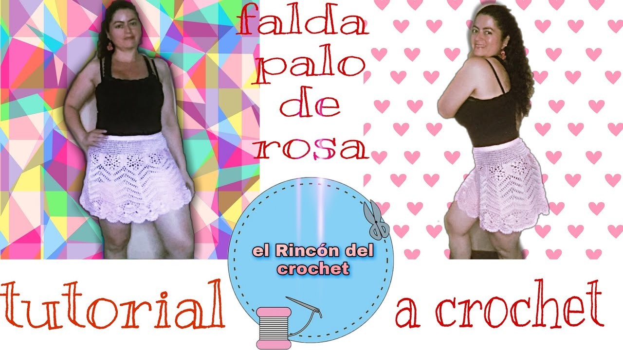 Falda palo de rosa en crochet, parte 1 de 2