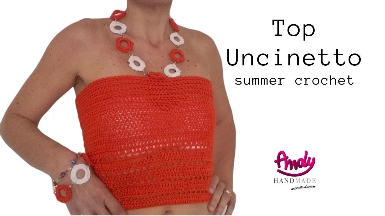 Tutorial Summer crochet  Top  fascia Uncinetto