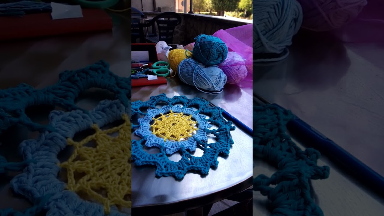 Formella crochet ????☕il tempo di un caffè e qualche chiacchiera tra umane ☀️????️bar di paese lovvo ❤️