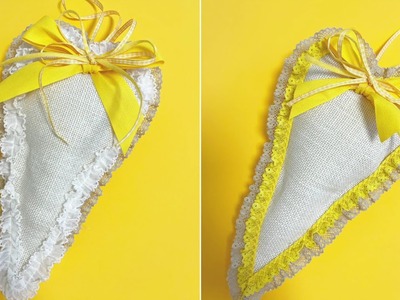 Tutorial cuore shabby lungo in juta