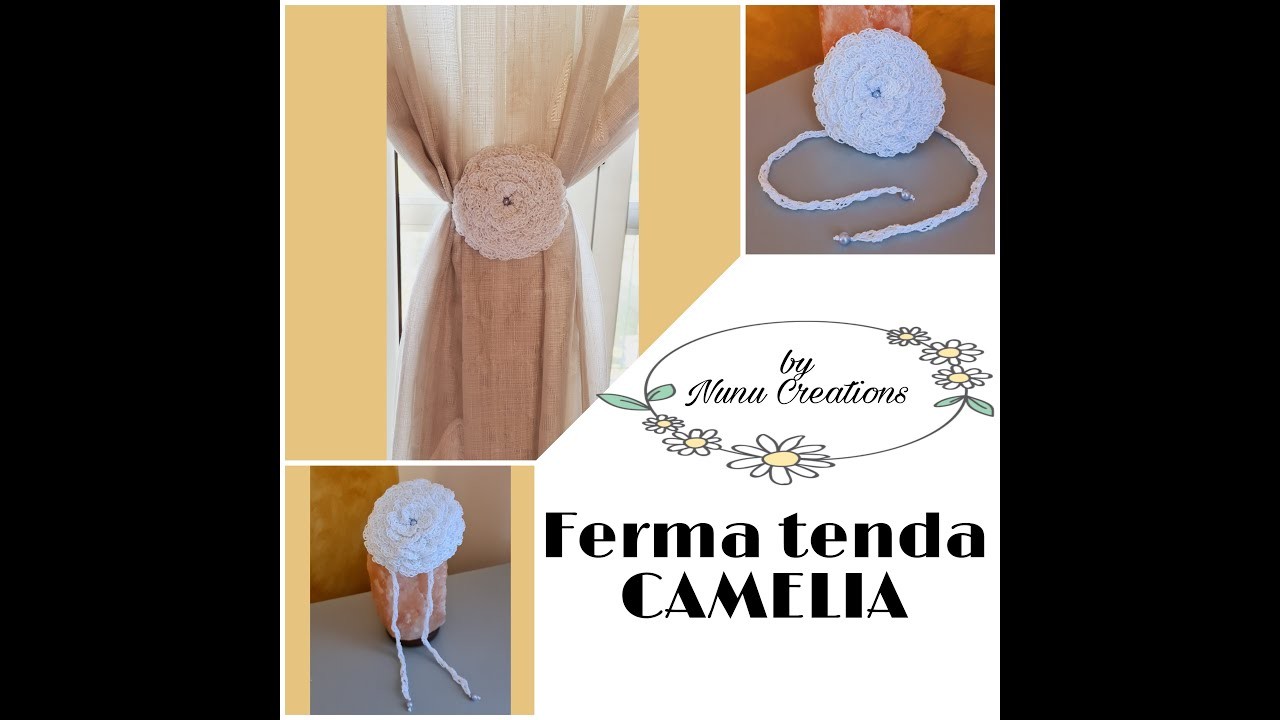 #nunucreations#uncinetto# Ferma tenda * CAMELIA *