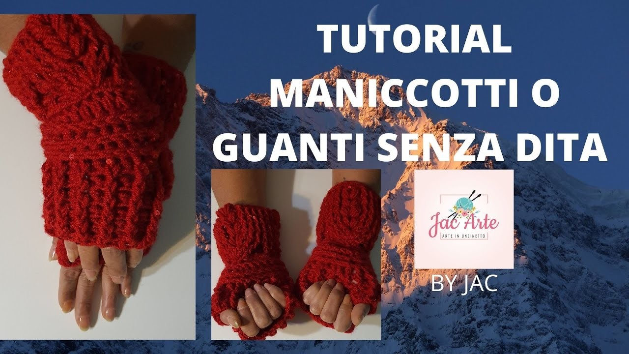 ????TUTORIAL GUANTI SPIGA DI GRANO FACILE SENZA DITA