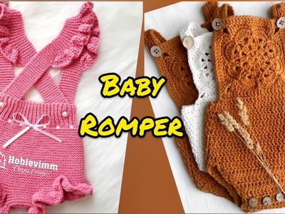 Crochet Baby Romper 6-9 Month