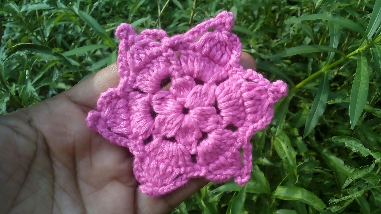 Crochet flower tutorial very easy. কুশিকাটার ফুল