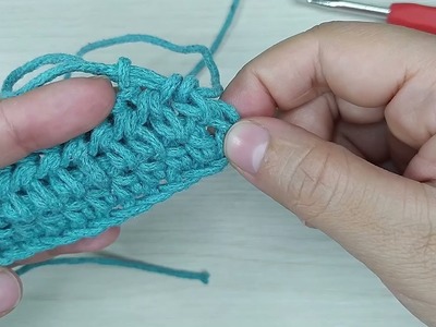 Crochet paso a paso medio punto