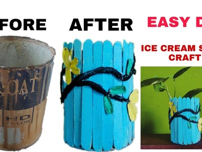 ICE CREAM STICK CRAFT.EASY DIYगोरलै आदबजों बानायनाय