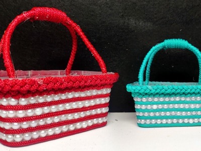 Keranjang Cantik Dari Barang Bekas | DIY Handmade Tutorial | Beautiful basket creation