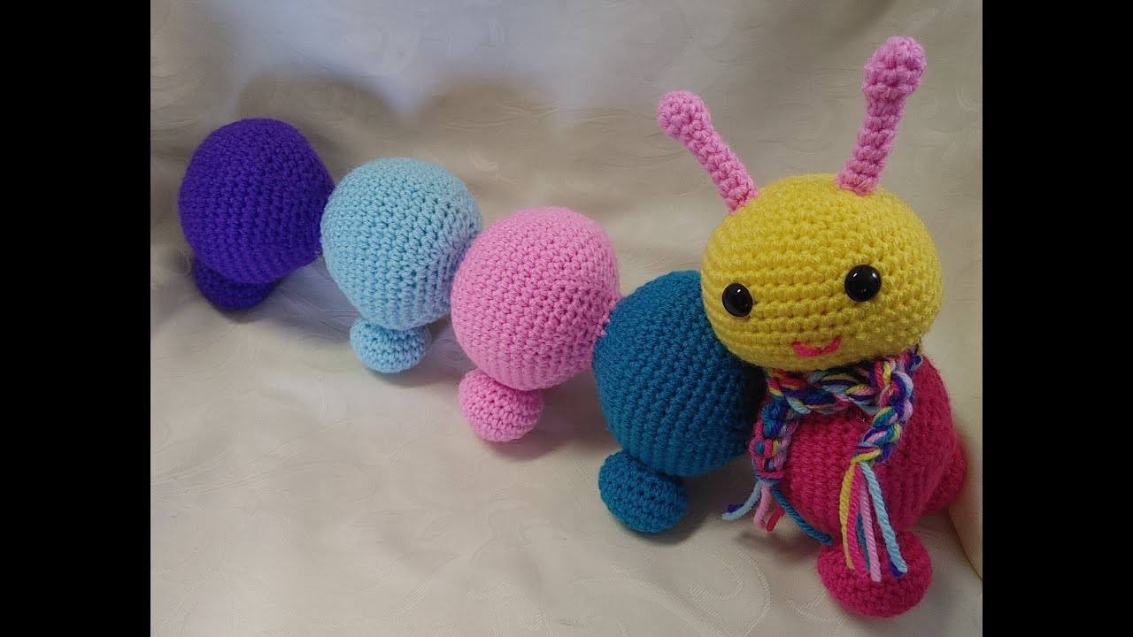 Oruga a Crochet 2. Crochet Caterpillar 2.