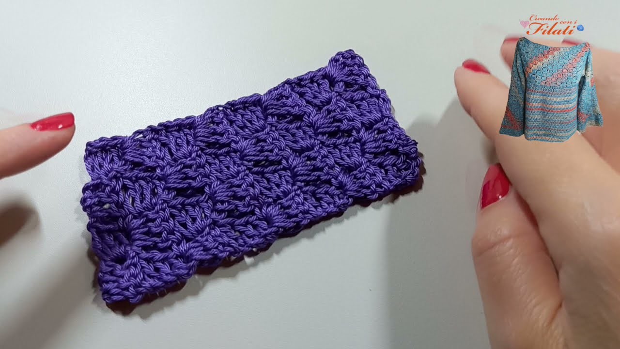 Punto C2C rettangolo tutorial uncinetto.crochet ????ferri e uncinetto con Mari ????