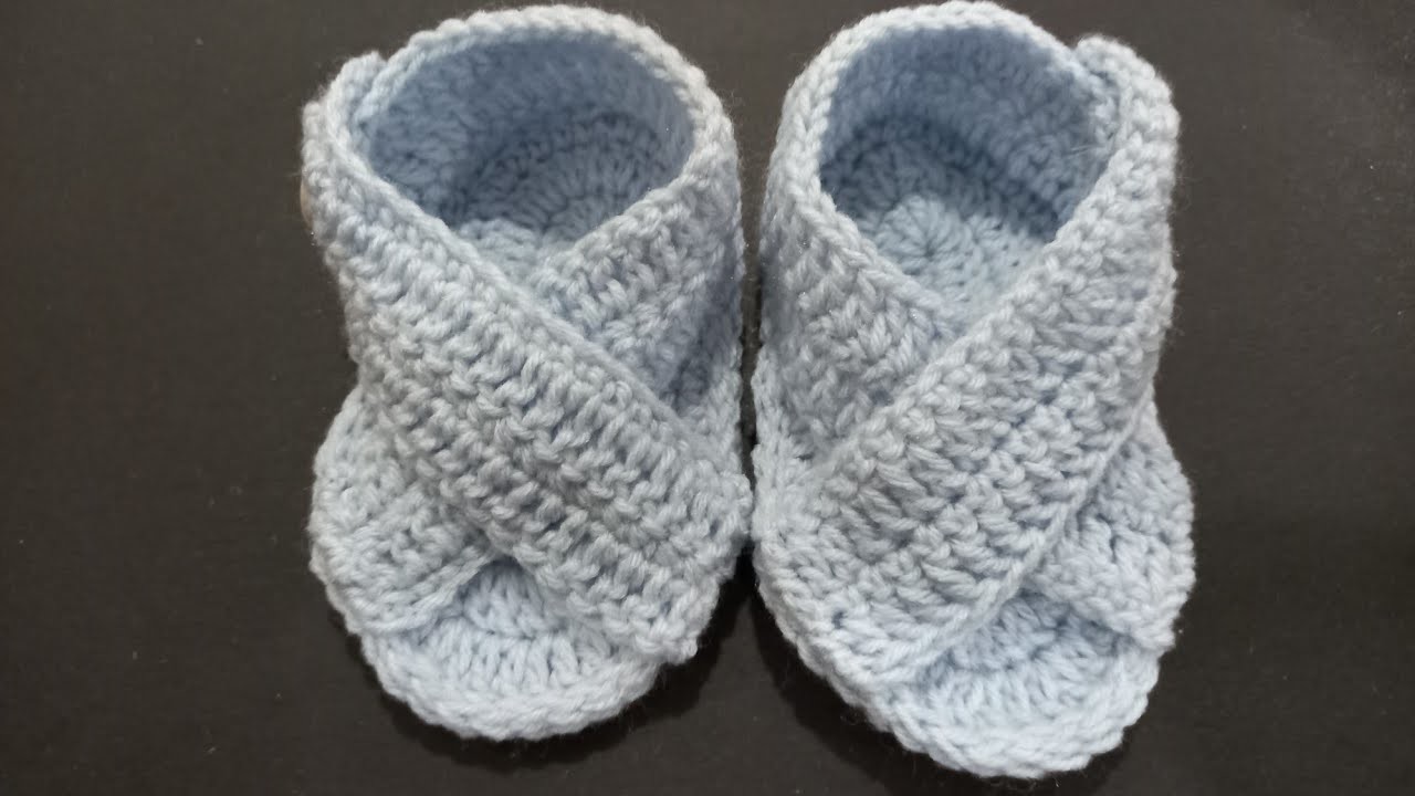 Tutorial Crochet baby flip flop
