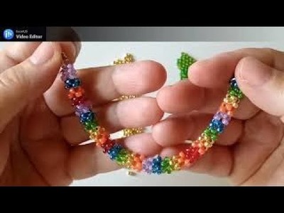 Bracciale in cubic craw 3d  rainbow       ( 2 parte )