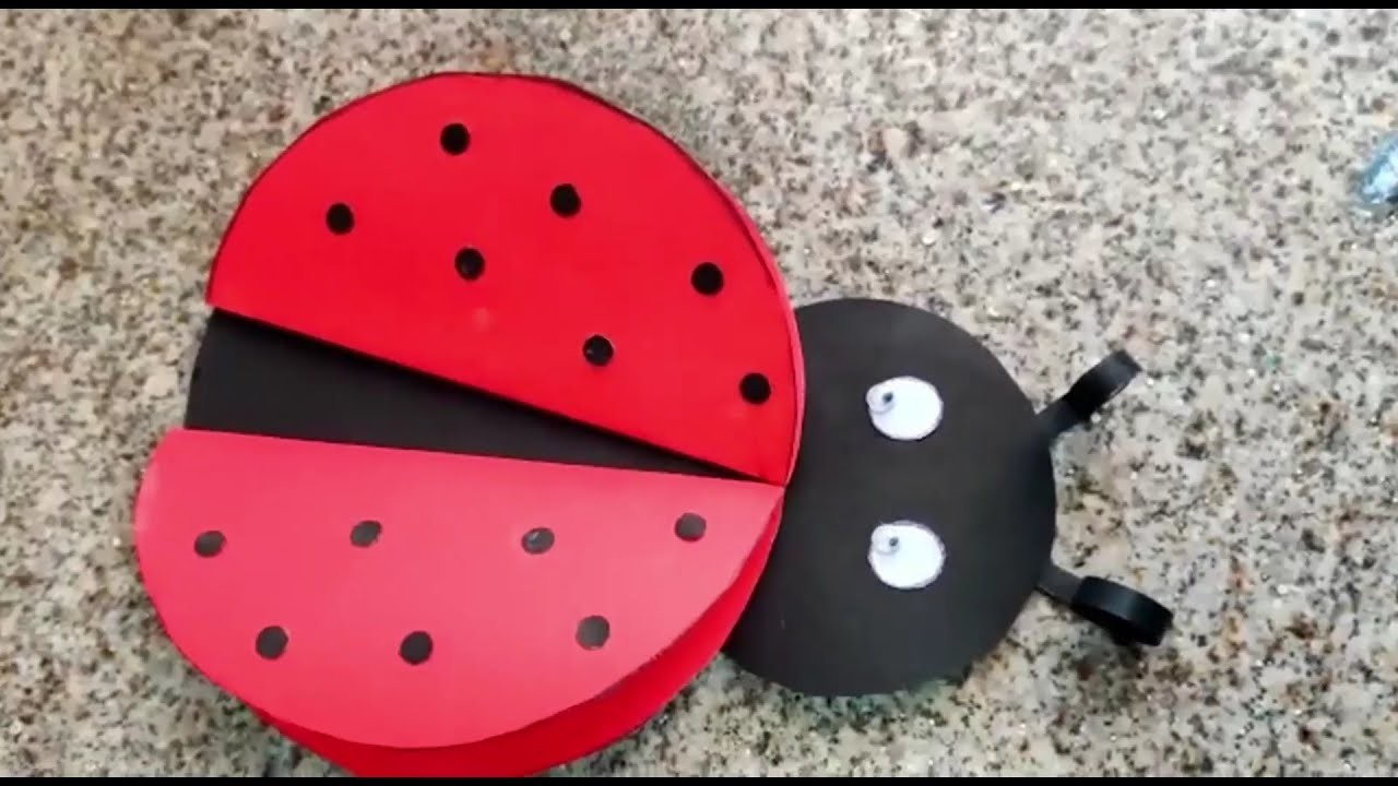 DIY Ladybug Greeting Card |kannada